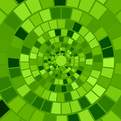Image showing Green Mosaic Background
