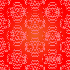 Image showing Abstract Red Geometric Retro Pattern