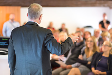 Image showing Businessman making a business presentation.