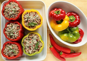 Image showing Stuffed peppers