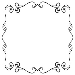 Image showing ornate frame on a white background