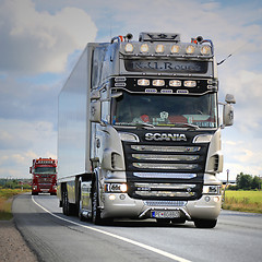 Image showing R.U.Route Scania R620 Nostalgia in Truck Convoy