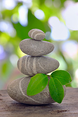 Image showing  Stack of pebble