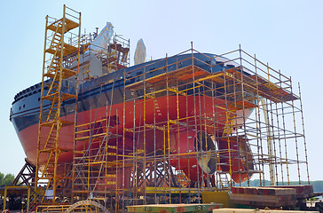 Image showing Construction of the ship