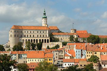 Image showing castle in city Mikulov in the Czech Republic