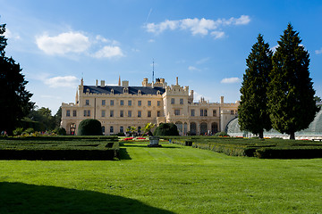 Image showing Lednice Castle in South Moravia in the Czech Republic