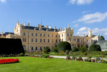 Image showing Lednice Castle in South Moravia in the Czech Republic