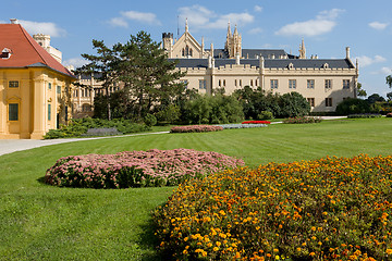 Image showing Lednice Castle in South Moravia in the Czech Republic