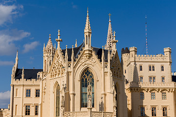 Image showing Lednice Castle in South Moravia in the Czech Republic