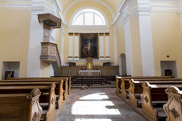 Image showing interier of St. Sebastiano\'s chapel, Mikulov, Czech republic