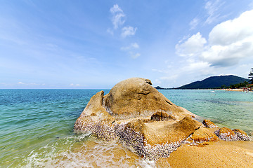 Image showing    bay isle white  beach    thailand   south china samui  