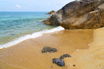 Image showing kho samui   bay asia isle white    and south china sea 