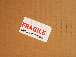 Image showing Fragile sign