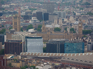 Image showing Aerial view of London