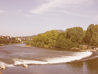 Image showing Retro looking Turin hills