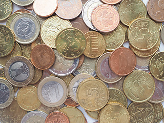 Image showing Euro coins