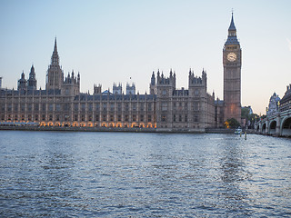 Image showing Houses of Parliament in London