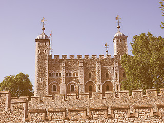 Image showing Retro looking Tower of London