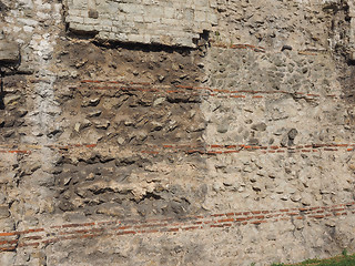 Image showing Roman Wall in London