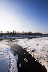 Image showing   river in winter