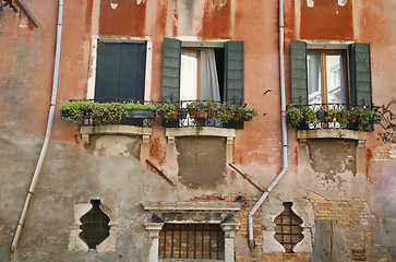 Image showing Decayed Venetian facade.