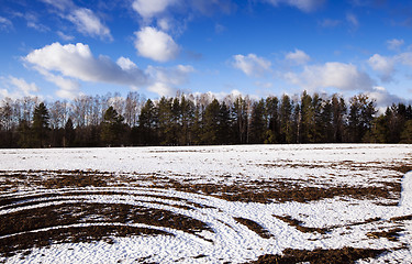 Image showing car traces 