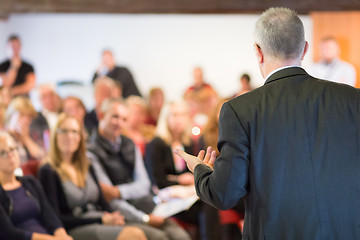 Image showing Speaker at Business Conference and Presentation.