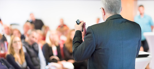 Image showing Speaker at Business Conference and Presentation.