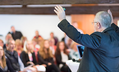 Image showing Speaker at Business Conference and Presentation.