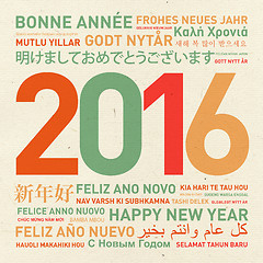 Image showing Happy new year from the world 