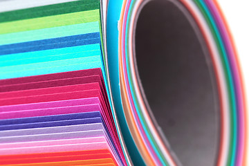 Image showing color papers as nice background