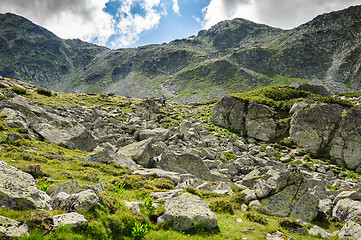 Image showing Summer hiking in the mountains.