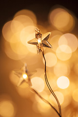 Image showing Christmas star lights