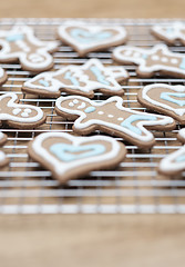 Image showing Gingerbread cookies -selective focus