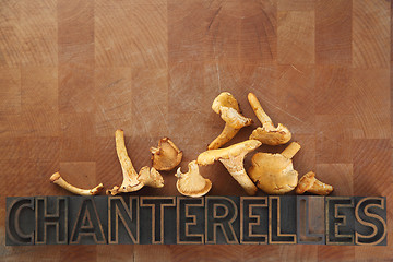 Image showing chanterelle mushrooms