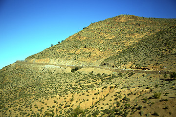 Image showing valley in   africa morocco the  