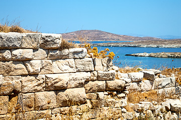 Image showing temple  in   greece the  and old ruin site