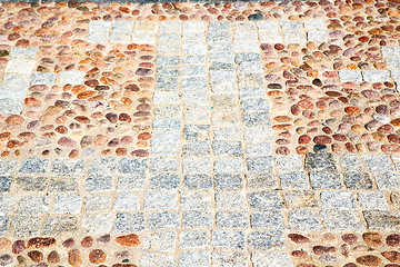 Image showing  cracked  step   brick in  italy   wall   texture background