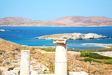 Image showing temple  in delos   site