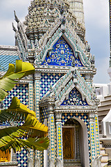 Image showing  thailand asia   in  bangkok rain  temple leaf