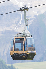 Image showing Ski lift cable booth or car