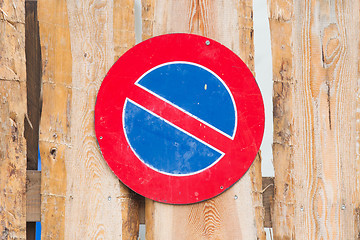 Image showing Road sign, prohibitory sign - No parking