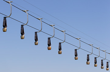 Image showing Alps cowbells on a skilift