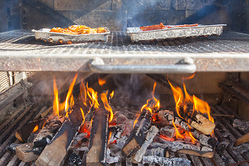 Image showing Meat getting ready on bbq