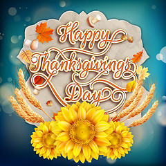 Image showing Thanksgiving Day. EPS 10