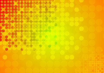 Image showing Bright circles abstract technical background