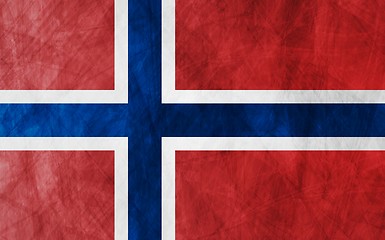 Image showing Grunge flag Norway