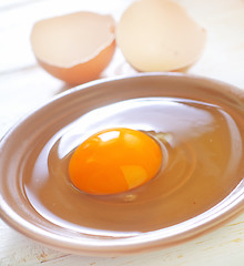 Image showing raw eggs