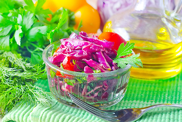 Image showing salad with cabbage