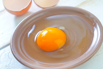 Image showing raw eggs